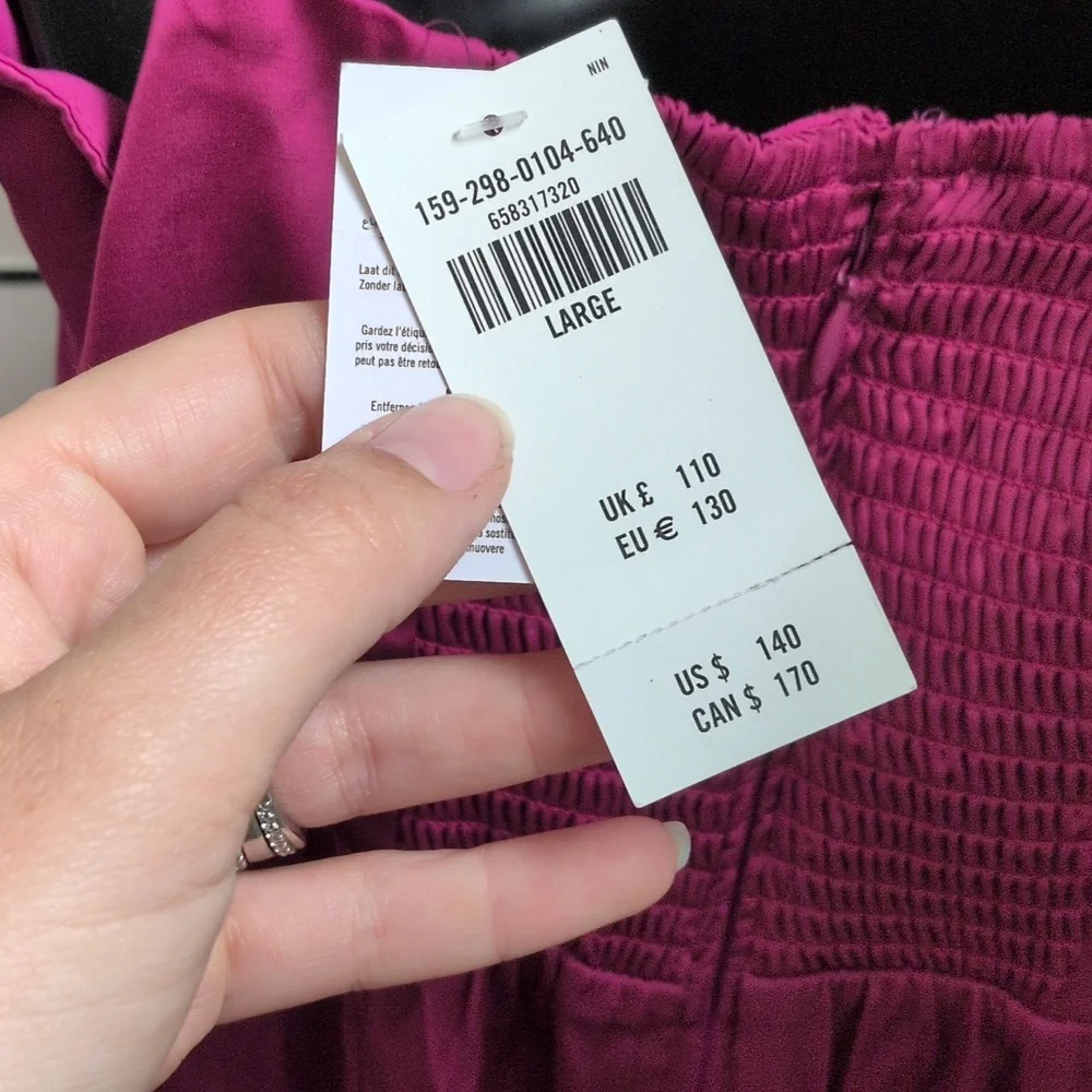 🍋✨ nwt Abercrombie Camille Maxi Dress Size l